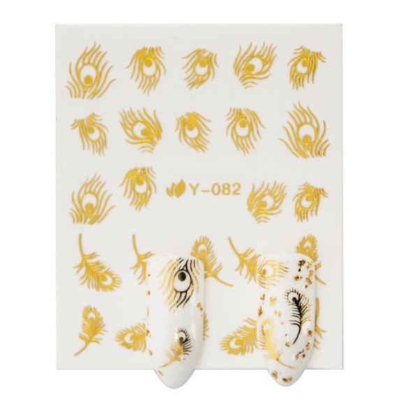 3 / $12 Nail Art Waterslide Tattoo Silver Animals - Picture 4 of 7